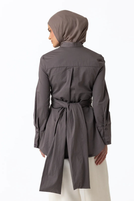Chemise Crossover en Coton