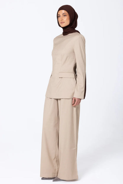 Blazer costume à rayures